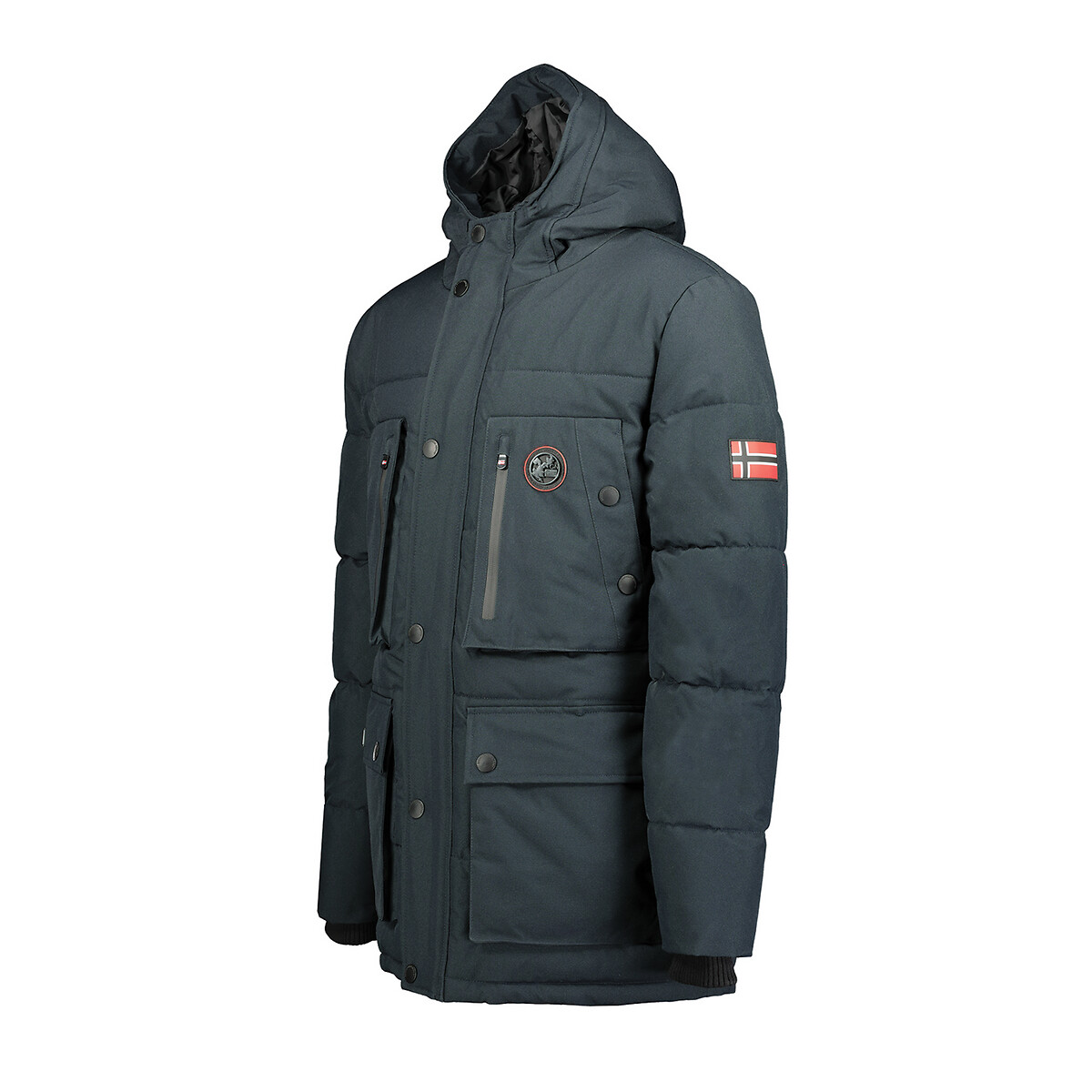 Geographical Norway Warm Men's Winter Jacket Fvsa Outdoor Parka Coat Hood